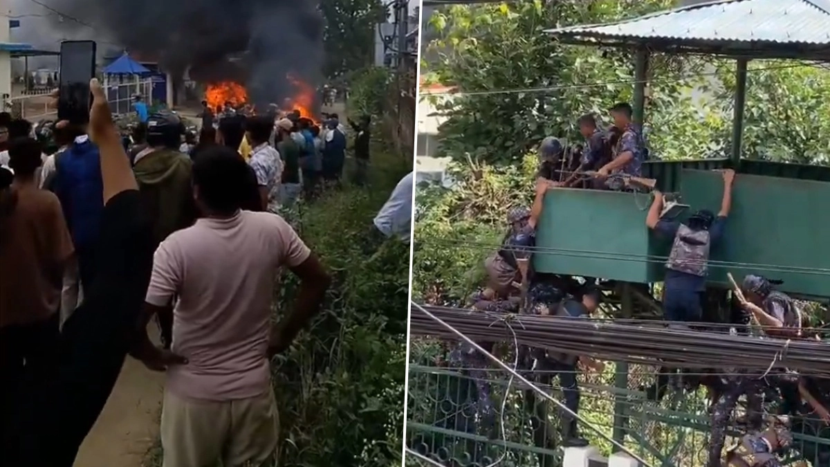 Nepal PM House Set Fire Video: শত পুলিশ, সেনা মোতায়েনেও বাঁচল না প্রধানন্ত্রীর বাড়ি, উন্মত্ত জনতা ধরিয়ে দিল আগুন, দেখুন