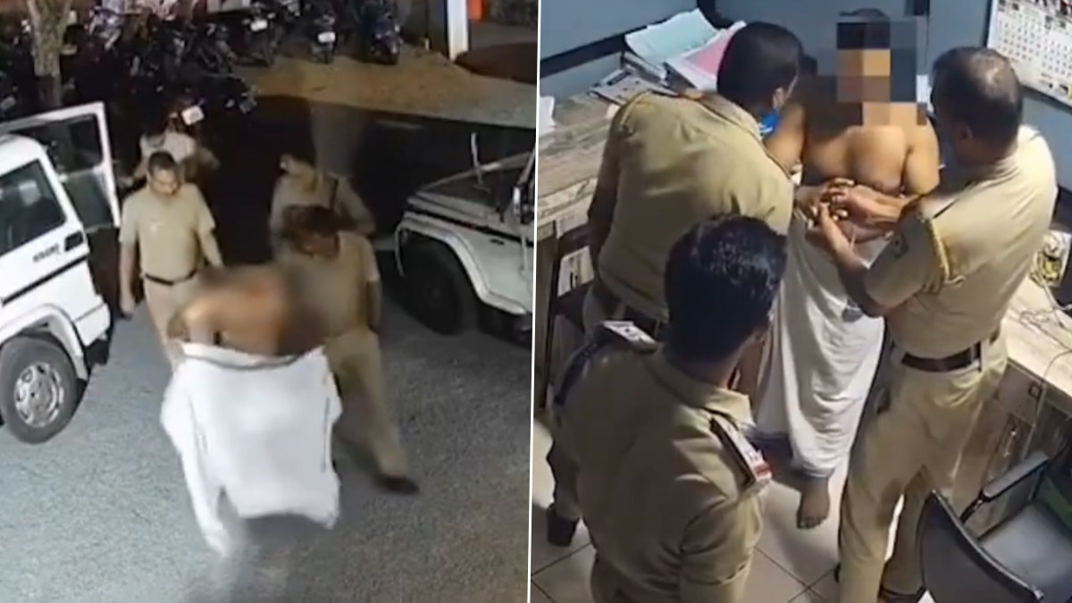 Shocking Video: থানায় নিয়ে গিয়ে পুলিশ পেটাচ্ছে কংগ্রেস নেতাকে, ভিডিয়ো ভাইরাল হতেই তোলপাড়