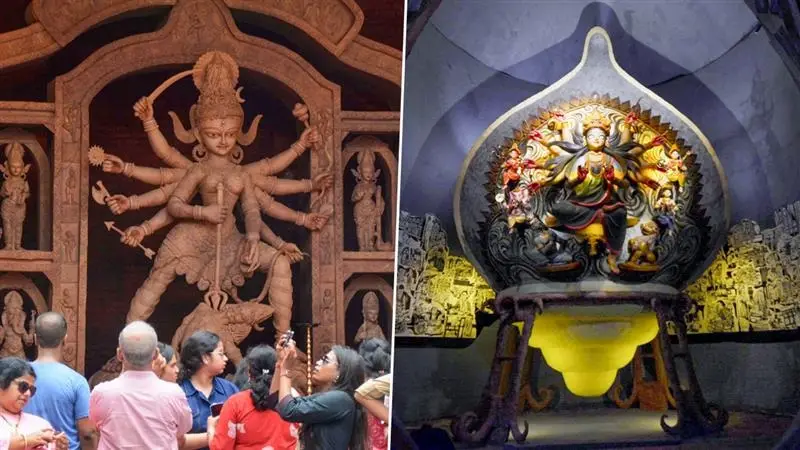 Rain At Durga Puja 2025: অষ্টমীর অঞ্জলি শেষ হতে না হতেই বৃষ্টি রাজ্যে, নবমী, দশমীতেও কি পুজো মাটি করতে হাজির হচ্ছে বর্ষাসুর?