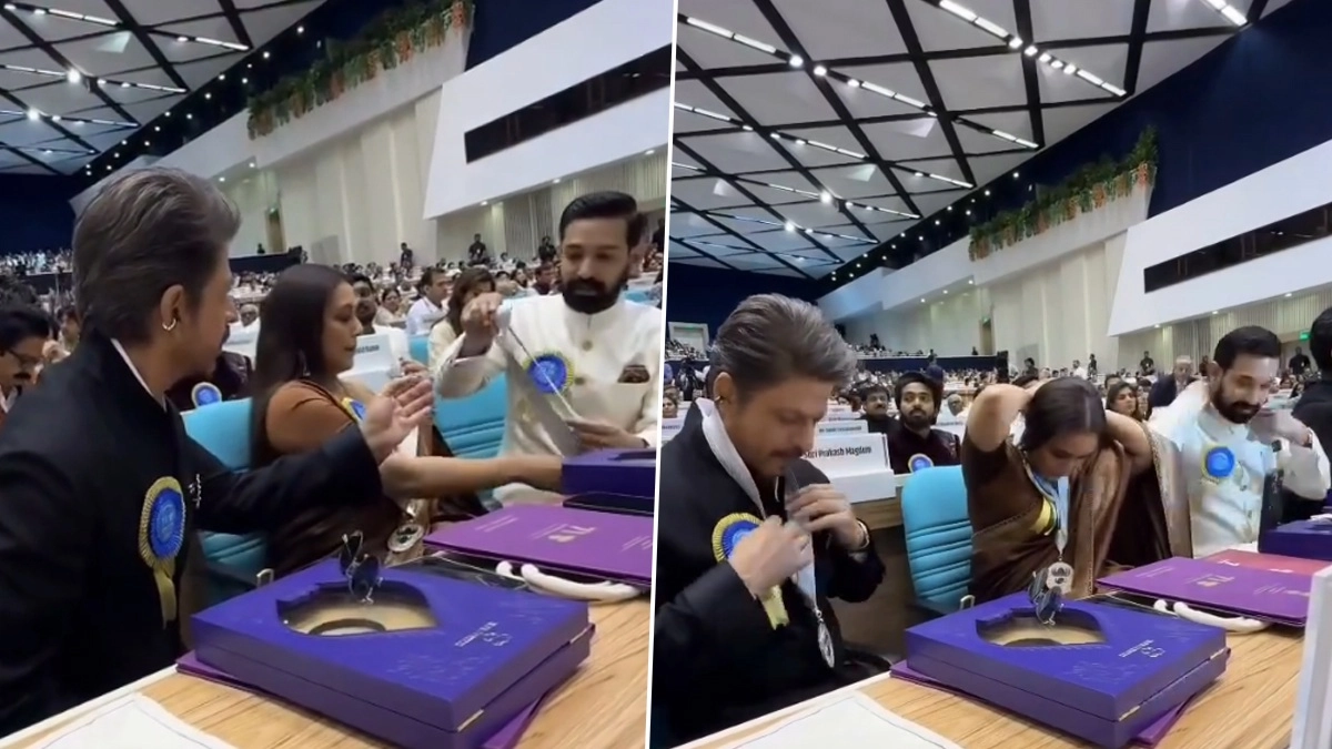 National Film Awards 2025: জাতীয় পুরস্কারের আলো, রাষ্ট্রপতির হাত থেকে সম্মান গ্রহণে হাজির শাহরুখ, রানিরা