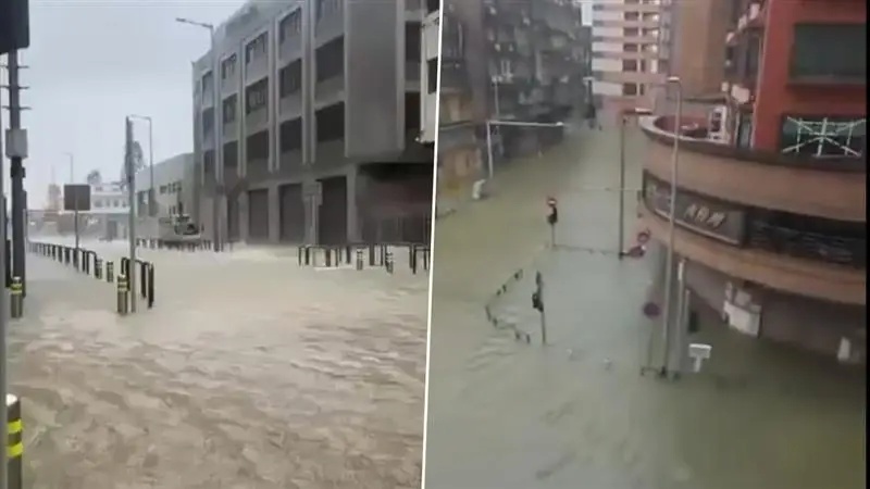 Super Typhoon Ragasa Video: বিপর্যয় পৃথিবী জুড়ে? তাইওয়ানে ধ্বংসলীলা চালিয়ে চিনে হুঙ্কার সুপার টাইফুন রাগাসার, দেখুন উত্তাল সমুদ্র থেকে লেক ফেটে কীভাবে জলের স্রোতে ভাঙছে রাস্তা, সেতু