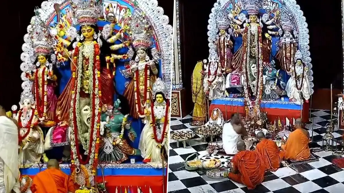 Maha Asthami, Durga Puja 2025: শারদীয়া দুর্গাপুজোর আজ মহাষ্টমী, বেলুড় মঠ সহ মন্ডপে মন্ডপে শুরু হয়ে গেছে মহাষ্টমী বিহিত পুজো (দেখুন ভিডিও)