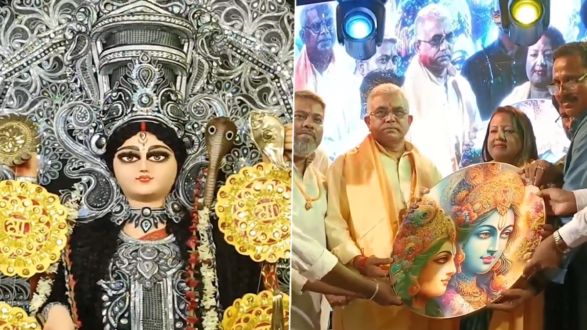 Dilip Ghosh: বাংলায় মাতৃশক্তির আরাধনা হলেও রাজ্যে মহিলারাই আজ নিরাপদ নয়, জগদ্ধাত্রী পুজোর উদ্বোধনী অনুষ্ঠানে এসে মন্তব্য দিলীপ ঘোষের