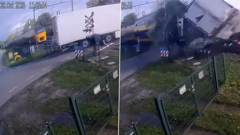 Train–Truck Crash In Netherlands: রেলগেট পেরোতে কিছু সময়ের বিলম্ব, সজোরে ট্রেনের ধাক্কা মালবাহী ট্রাকে, আহত অনেকে