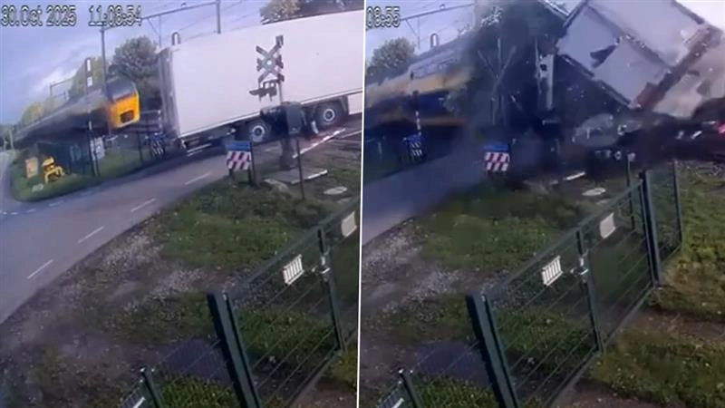 Train–Truck Crash In Netherlands: রেলগেট পেরোতে কিছু সময়ের বিলম্ব, সজোরে ট্রেনের ধাক্কা মালবাহী ট্রাকে, আহত অনেকে