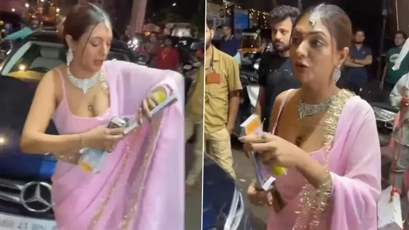 Khushi Mukherjee: আন্ধেরিতে বিক্রেতাদের আতশবাজি ছুড়ে ফেলে দিলেন খুশি মুখোপাধ্যায়