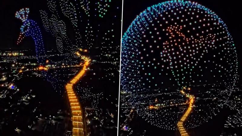Mysuru Dasara Festival Drone Show: দশেরায় ৩ হাজার ড্রোনের শো ঢুকল গিনিস বুকে, দেখুন চমকপ্রদ ভিডিও