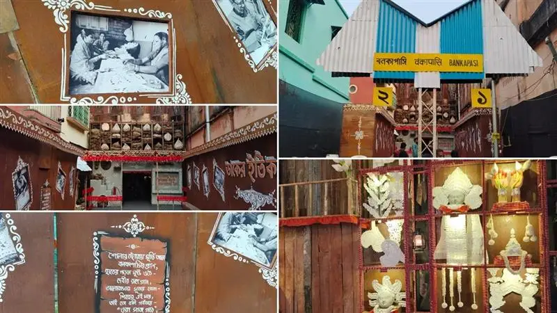 Chandannagar Jagadhatri Puja 2025 Special: গ্রামীণ জীবনের সুরে মণ্ডপসজ্জা, থিমে নজর কাড়ছে চন্দননগর মনসাতলা বারোয়ারি