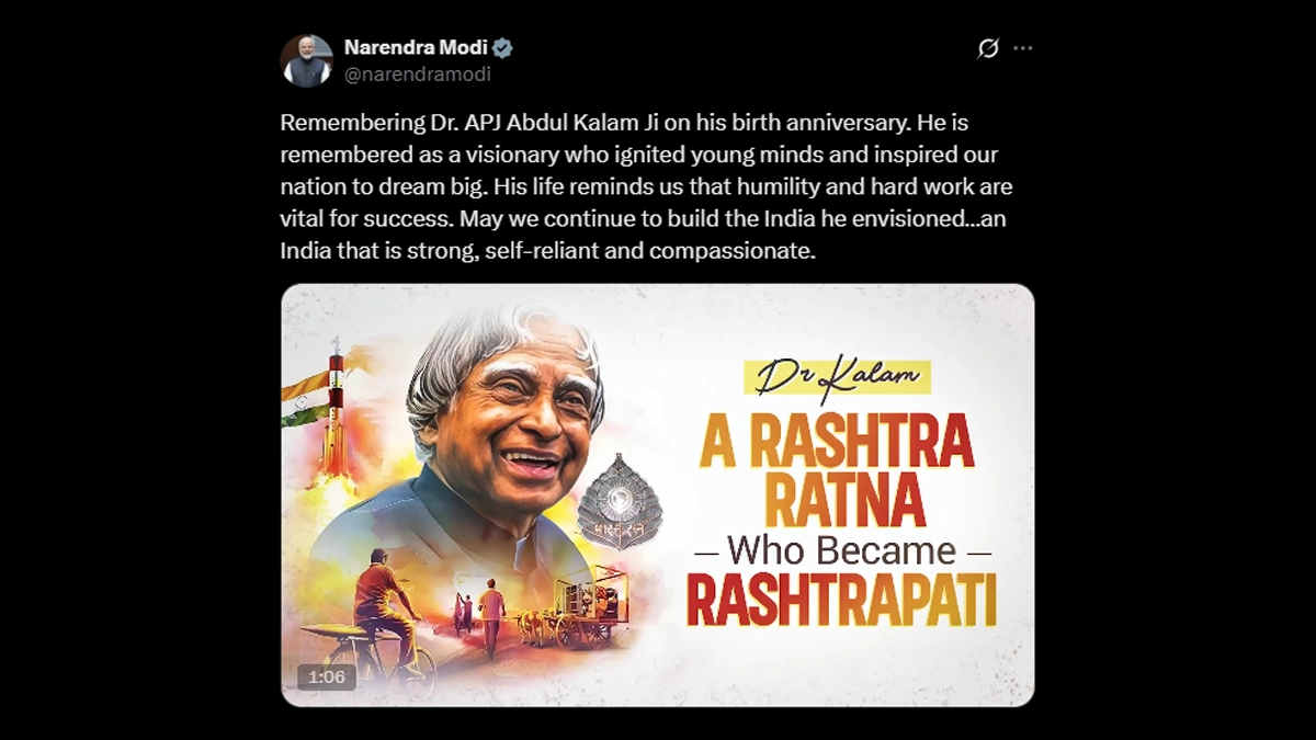 PM on Abdul Kalam Birth Anniversary: ‘মিসাইল ম্যান’-এর জন্মবার্ষিকীতে নরেন্দ্র মোদীর আবেগময় শুভেচ্ছা