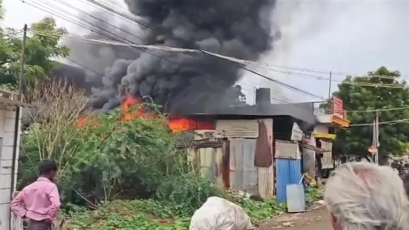 Fire Broke Out: দীপাবলির সকালে কাগজের গুদামে আকস্মিক আগুন, দেখুন ভিডিও