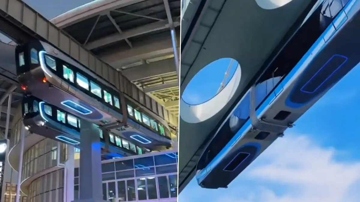 Wuhan Smart City Video: চালকহীন গাড়ি থেকে উল্টে ঝুলন্ত মনোরেল, স্মার্ট সিটি কাহারে কয়, চোখে আঙুল দেখাচ্ছে চিনের উহান, দেখুুন ভিডিও