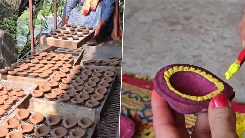 Diwali 2025: দীপাবলির আগে গোবর দিয়ে পরিবেশ বান্ধব প্রদীপ তৈরি, দেখুন ভিডিও
