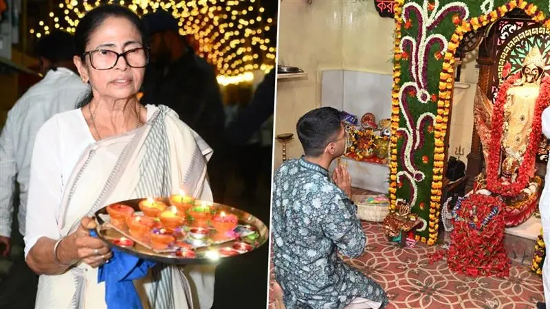 Kali Puja 2025: কালীপুজোয় রাজ্যবাসীর সঙ্গে সামিল মুখ্যমন্ত্রী, বাড়ির পুজোয় ব্যস্ত মমতা, লেক কালীবাড়িতে পুজো দিলেন অভিষেক, দেখুন ভিডিও