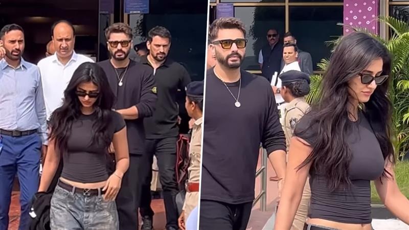 Disha Patani-Arjun Kapoor: দিশা পাটানির সঙ্গে এক ফ্রেমে ধরা পড়লেন অর্জুন কাপুর, ভিডিয়ো