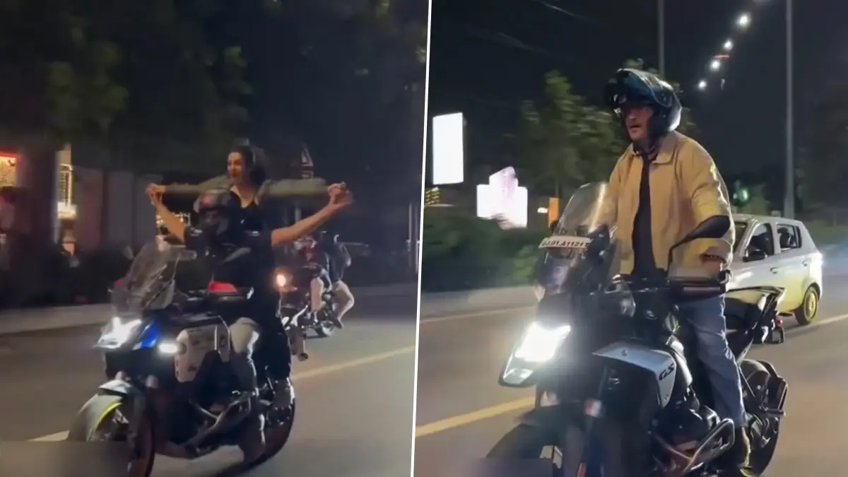 Tiku Talsania-Manasi Parekh Stunt Video: ব্যস্ত রাস্তায় বাইক স্টান্ট, জনপ্রিয় ২ অভিনেতার কীর্তি ভাইরাল হতেই পুলিশের পালটা বাড়ি, ভিডিয়ো