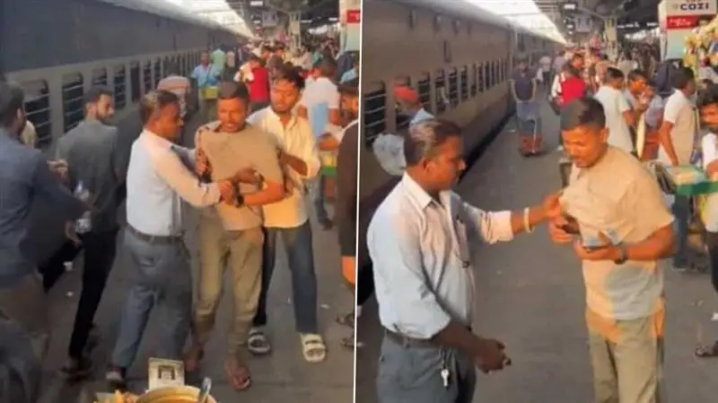 Madhya Pradesh Viral Video: অনলাইন পেমেন্টে সমস্যা, যাত্রীকে চলন্ত ট্রেন থেকে কলার ধরে নামালেন সিঙাড়া বিক্রেতা, ভাইরাল ভিডিয়ো