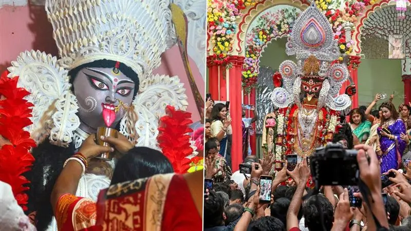 Kalipuja 2025: আলো, তুবড়ি, পটকার সঙ্গে ধুমধাম করে কালীপুজো কাটাল বাংলা, দেখুন ছবি