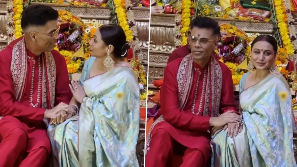 Durga Puja 2025: মায়ের পায়ের কাছে বসলেন করণ জোহর, করলেন রানির সঙ্গে খোশ গল্প, দেখুন ভিডিয়ো