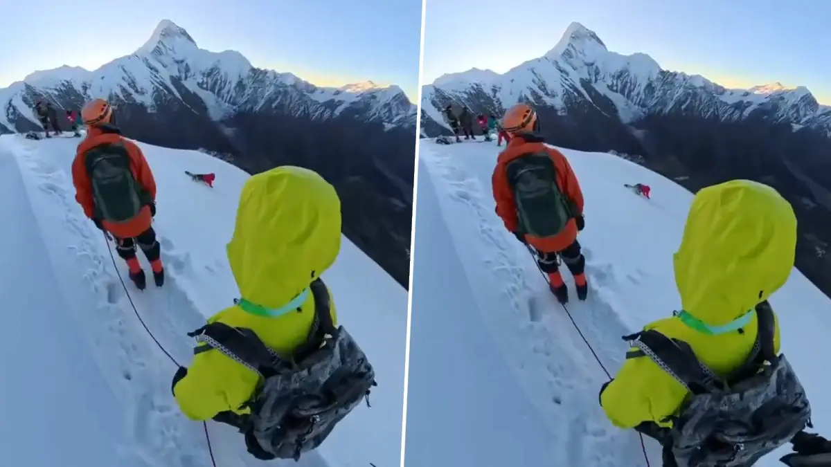 Shocking Video:  পর্বতের শিখরে নিজস্বী তোলার চেষ্টা, পা পিছলে ১৮ হাজার ফুট নীচে মৃত্য়ুর গহ্বরে আরোহী, দেখুন শিউরে ওঠা ভিডিয়ো