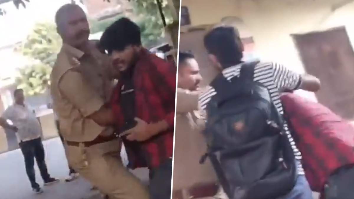Viral Video Of Police: গোঁফে তা দিয়ে পড়ুয়াকে লাথি, ঘুঁষি, পুলিশ অফিসারের কীর্তি ভাইরাল