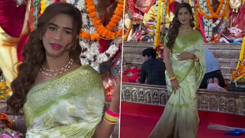 Durga Puja 2025: দুর্গা পুজোয় পুনম এলেন শাড়ি পরে, অভিনেত্রীর ভিন্ন রূপ দেখলেন অনুরাগীরা, ভিডিয়ো