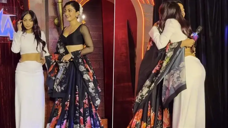 Hot Video: বডিকন পোশাকে মালাইকা, হাত ধরে মঞ্চে তুললেন রশ্মিকা, ২ নায়িকার উষ্ণতায় ছটায় ছিটকে যাবেন