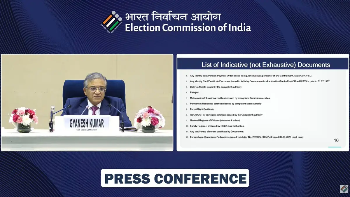 SIR: বাংলা-সহ কোন কোন রাজ্যে এসআইআর, তালিকা প্রকাশ করল নির্বাচন কমিশন দেখুন