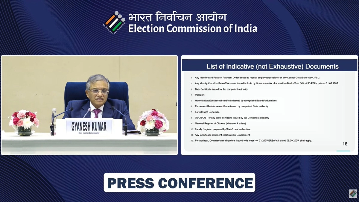 SIR: বাংলা-সহ কোন কোন রাজ্যে এসআইআর, তালিকা প্রকাশ করল নির্বাচন কমিশন দেখুন