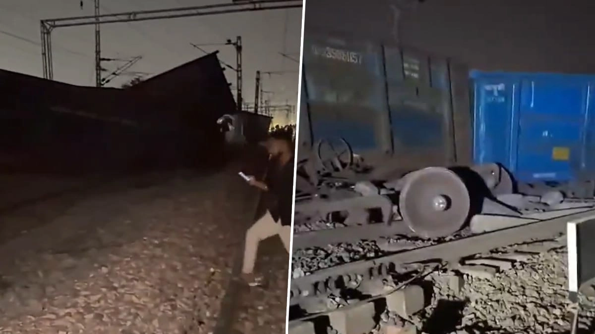 Mathura Goods Train Derailed: মধ্যরাতে আগ্রা-দিল্লি রুটে উলটে গেল পণ্যবাহী ট্রেনের প্রায় ১২টি ওয়াগন (দেখুন ভিডিও)