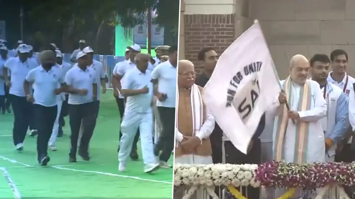 Run For Unity On Sardar Patel Birth Aniversary: জাতীয় একতা দিবসে নতুন দিল্লিতে ‘একতা দৌড়’-এর সূচনা করলেন স্বরাষ্ট্রমন্ত্রী অমিত শাহ (দেখুন ভিডিও)