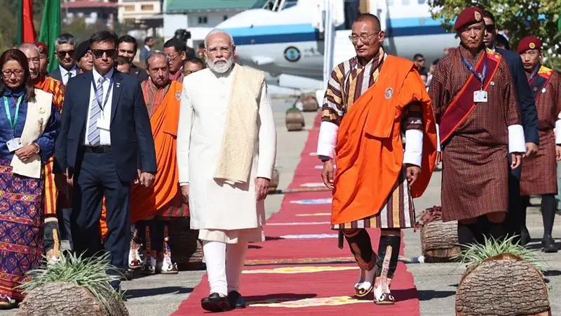 PM Narendra Modi: প্রধানমন্ত্রী নরেন্দ্র মোদী ভুটান সফরে পারোতে পৌঁছেছেন