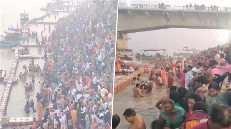 Ayodhya: কার্তিক পূর্ণিমা উপলক্ষে সরযূ নদীর তীরে ব্যপক ভক্তের সমাগম