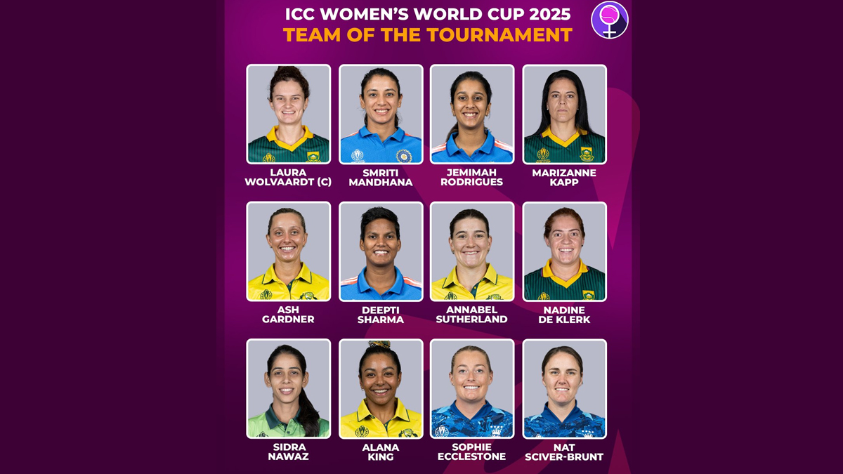 ICC Women's World Cup 2025 Team: আইসিসি মহিলা ক্রিকেট বিশ্বকাপ ২০২৫-এর টুর্নামেন্টের সেরা দল ঘোষিত,  জয়ী ভারত দলের তিনজন খেলোয়াড় পেলেন স্থান