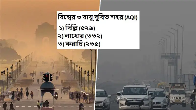 Delhi Becomes Most Polluted City: দুনিয়ার সবচেয়ে বায়ুদূষিত শহর এখন দিল্লি, AQI অতি বিপজ্জনক সাড়ে ৫০০-র কাছে ভারতের রাজধানী শহরের