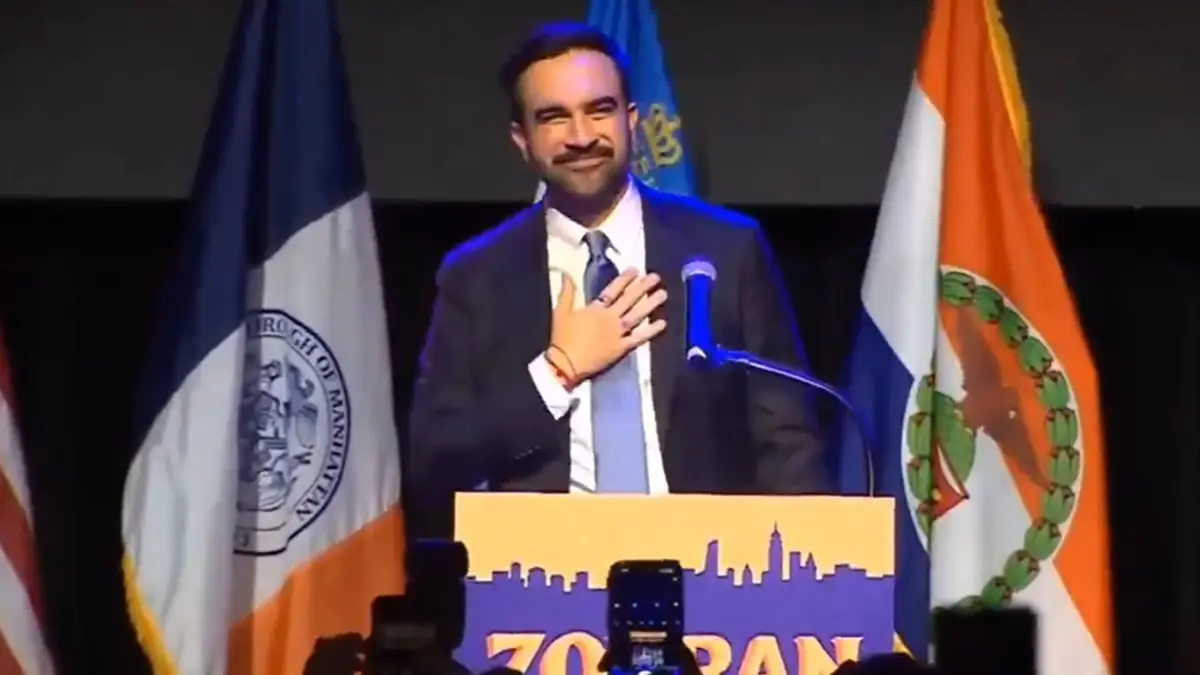 Zohran Mamdani Video: ভারতের ছোঁয়া প্রতি পদে, নিউ ইয়র্কে জিতে জ়োরহান মামদানির বক্তব্যের শেষ বাজল 'ধুম মাচালে ধুম', ভিডিয়ো