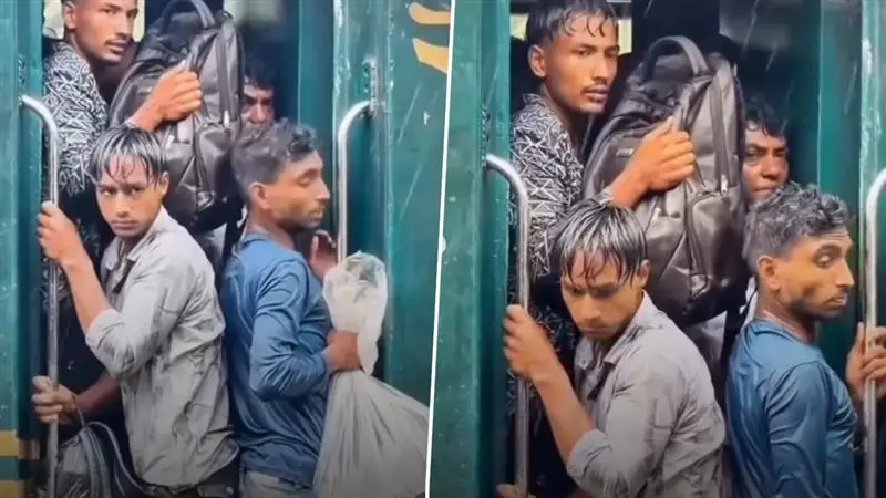 Bangladesh Viral Video: বৃষ্টিতে ভিজে ট্রেনের দরজায় ঝুলছেন এক ব্যক্তি, বাংলাদেশের ভাইরাল ভিডিও দেখে আবেগপ্রবণ নেটিজেনরা