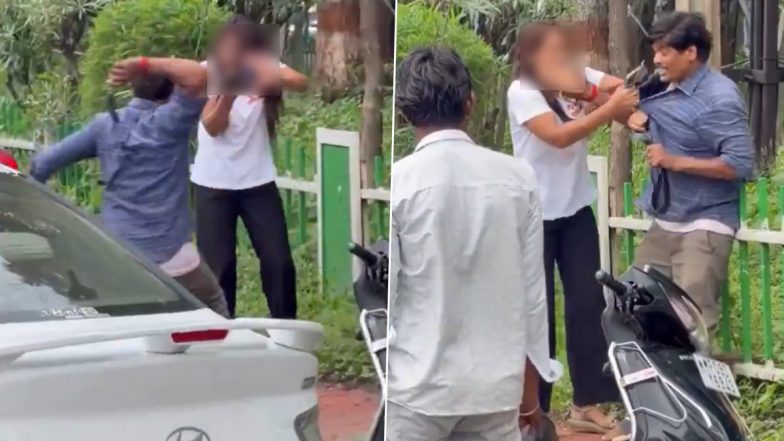 Indore Viral Video: বিবাহবহির্ভূত সম্পর্কের সন্দেহে প্রকাশ্য রাস্তায় স্ত্রীকে বেল্ট দিয়ে মারধর স্বামীর, ভিডিও ভাইরাল