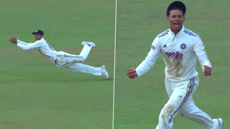 Yashasvi Jaiswal Viral Catch Video: একেবারে বাজপাখির মত উড়ে স্লিপে অবিশ্বাস্য ক্যাচ যশস্বী জয়সওয়ালের, দেখুন ভাইরাল ভিডিও