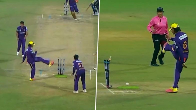 Cricket Run-Out Funny: আশ্চর্যজনক রান-আউটে সুপার ওভারে গড়াল ম্যাচ, মেজাজ হারিয়ে বলে লাথি মেরে সমালোচিত হিম্মত সিং (ভিডিও দেখুন)