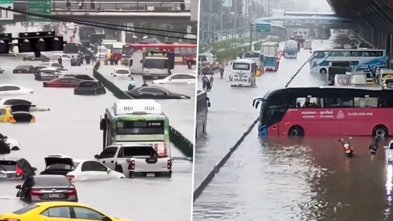 Bangkok Flood Video: বাড়ছে বৃষ্টি, জলের তলায় ব্যাঙ্ককের হাল আরও খারাপ