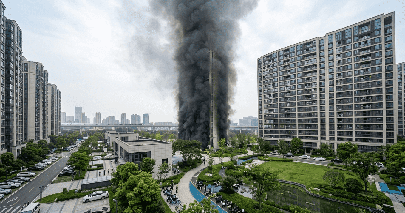 China Fire: ইলেকট্রিক বাইক থেকে চিনের বহুতলে ভয়াবহ আগুন, আটকে বহু বাসিন্দা