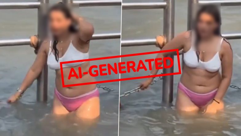 Ganga Bathing Video Fact Check: হরিদ্বারে অন্তর্বাস পরে গঙ্গা স্নান তরুণীর? জানুন ভাইরাল ভিডিওর আসল সত্য