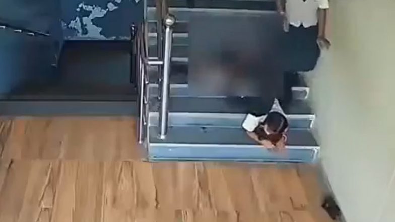 School Staircase Accident Video: স্কুলের সিঁড়ি থেকে পড়ে ৪র্থ শ্রেণীর ছাত্রীর মর্মান্তিক মৃত্যু! সিসিটিভি ফুটেজে ধরা পড়ল মর্মান্তিক দৃশ্য