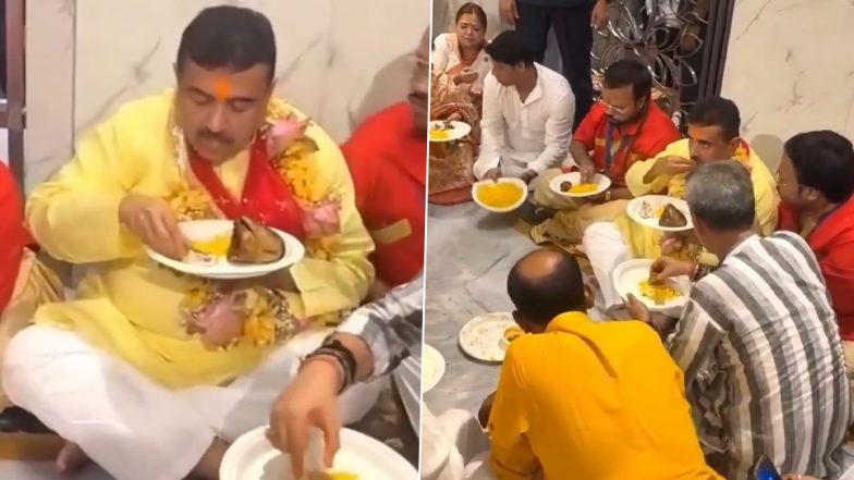 কৌশিকী অমাবস্যায় কালীঘাটে মাছের ভোগ খেলেন শুভেন্দু অধিকারী, বিতর্কের মাঝে বার্তা বিজেপি রাজ্য নেতৃত্বের