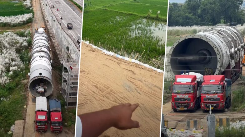 308 Wheel Giant Truck: বিহারের রাস্তায় আটকে ৩০৮ চাকার ১০০ ফুটের দৈত্যাকার ট্রেইলার, সেলফি ও ভিড় সামলাতে হিমশিম পুলিশ