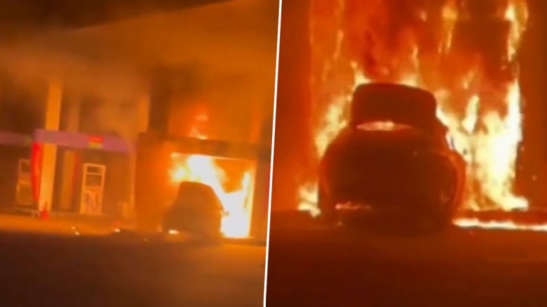 Karnataka Car Fire Video: গাড়ি ব্যাক করতে গিয়ে পেট্রোল পাম্পে সজোরে ধাক্কা! দাউদাউ করে জ্বলে উঠল গাড়ি, দেখুন ভিডিও