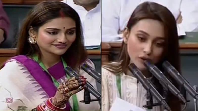 MP Nusrat Jahan: বিদেশে বিয়ে সেরে সংসদে শপথ নুসরত জাহানের, বন্ধুর বিয়ে সেরে মিমি-রও সাংসদ হওয়ার আনুষ্ঠানিকতা সম্পূর্ণ MP Nusrat Jahan: বিদেশে বিয়ে সেরে সংসদে শপথ নুসরত জাহানের, বন্ধুর বিয়ে সেরে মিমি-রও সাংসদ হওয়ার আনুষ্ঠানিকতা সম্পূর্ণ