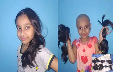 Wig for Cancer Patient:ক্যানসার রোগীদের বাঁচাতে একঢাল চুল কেটে নেড়া হল ছোট্ট তিতির