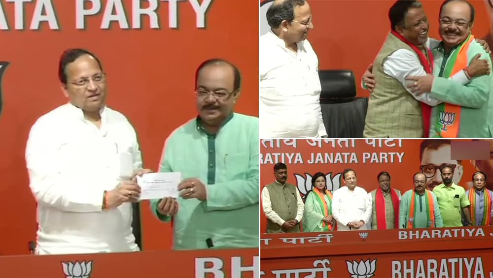 দিল্লিতে শোভন চ্যাটার্জিকে উত্তরীয় পরিয়ে বিজেপি-তে নিলেন মুকুল রায়, মমতার এক সময়ের সবচেয়ে ঘনিষ্ঠ দুই নেতাই এখন মোদি শিবিরে দিল্লিতে শোভন চ্যাটার্জিকে উত্তরীয় পরিয়ে বিজেপি-তে নিলেন মুকুল রায়, মমতার এক সময়ের সবচেয়ে ঘনিষ্ঠ দুই নেতাই এখন মোদি শিবিরে