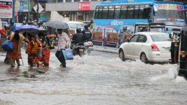 Telangana Rains: তেলঙ্গানায় প্রবল বৃষ্টি, দেখুন কীভাবে রাস্তা হয়ে গিয়েছে নদী